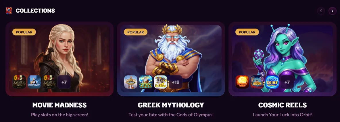 chanze casino colections