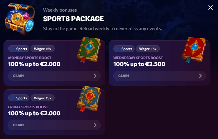 chanze casino weekly sports