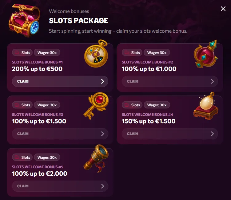 chanze casino welcome slots
